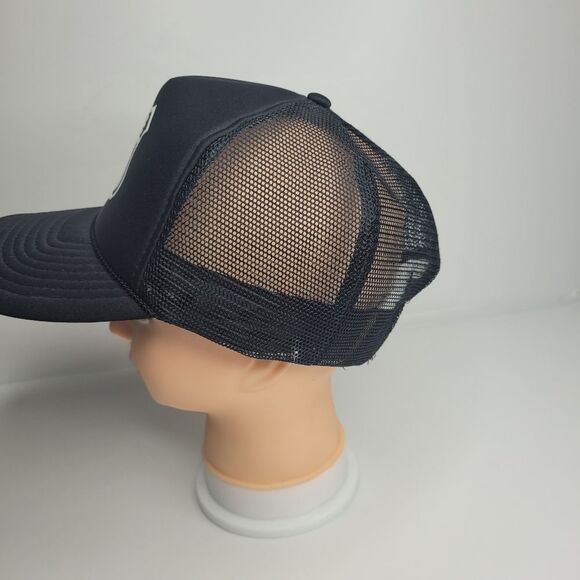 Vintage black white foam route 66 trucker mesh snapback hat - Picture 4 of 6
